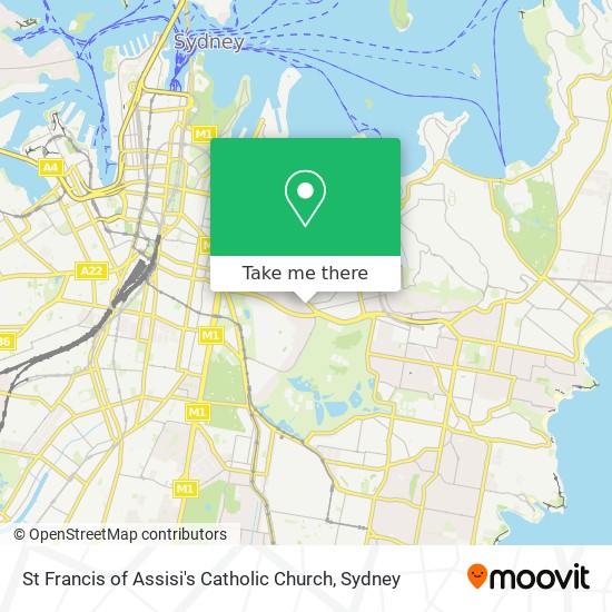 Mapa St Francis of Assisi's Catholic Church