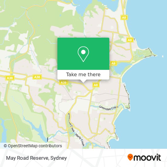 Mapa May Road Reserve