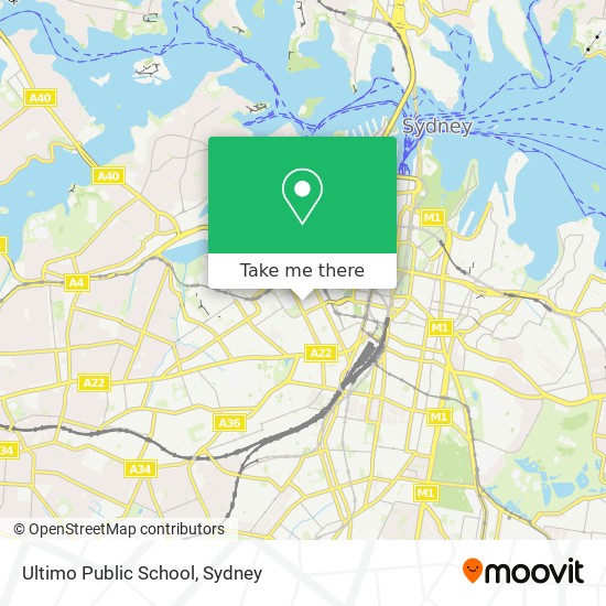 Ultimo Public School map