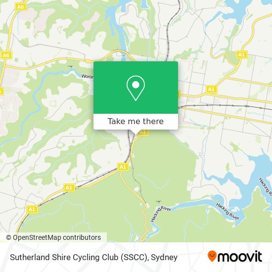 Sutherland Shire Cycling Club (SSCC) map