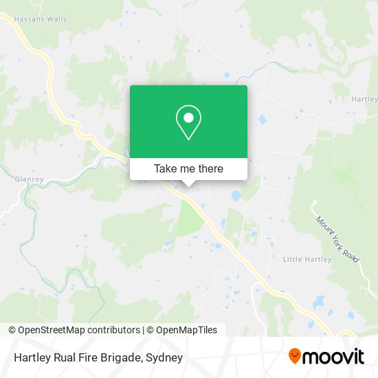 Hartley Rual Fire Brigade map