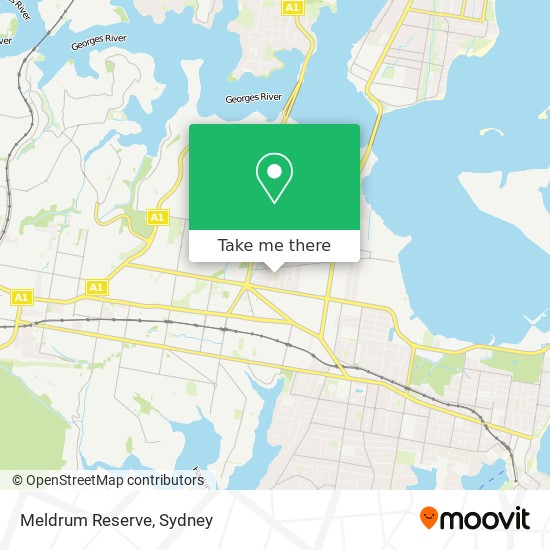 Meldrum Reserve map