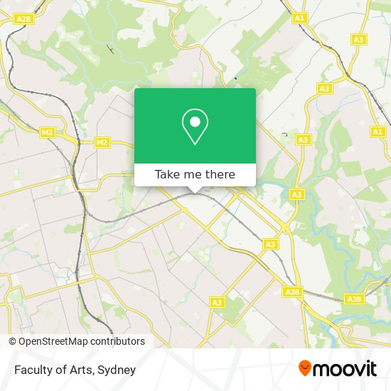 Faculty of Arts map