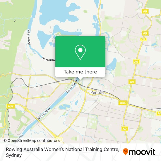 Mapa Rowing Australia Women's National Training Centre