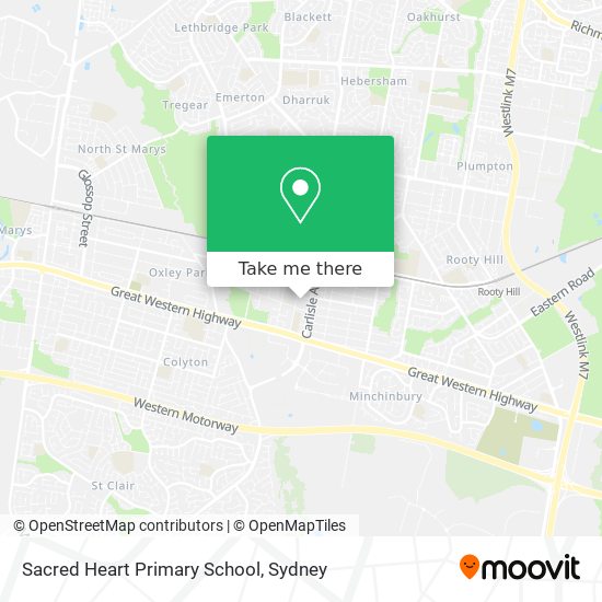 Mapa Sacred Heart Primary School