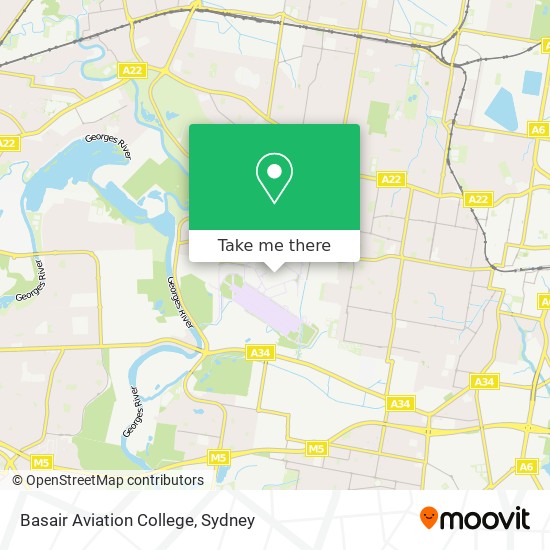 Mapa Basair Aviation College