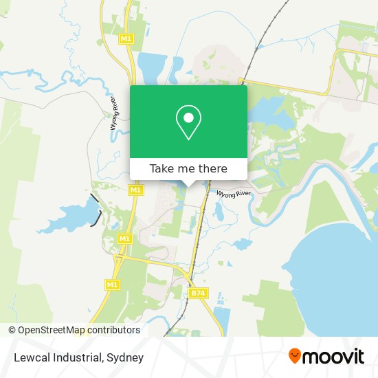 Lewcal Industrial map