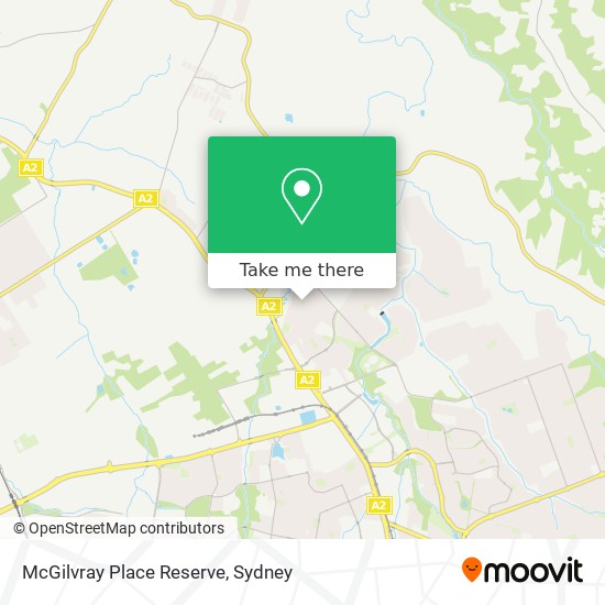 Mapa McGilvray Place Reserve