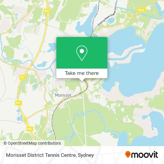 Morisset District Tennis Centre map