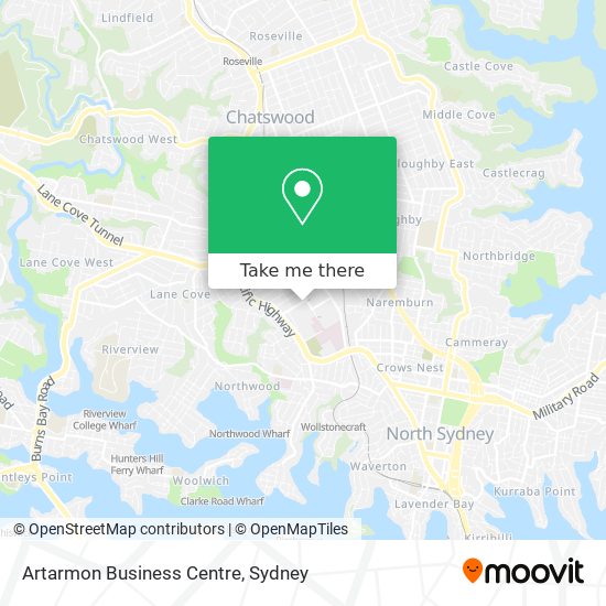 Mapa Artarmon Business Centre