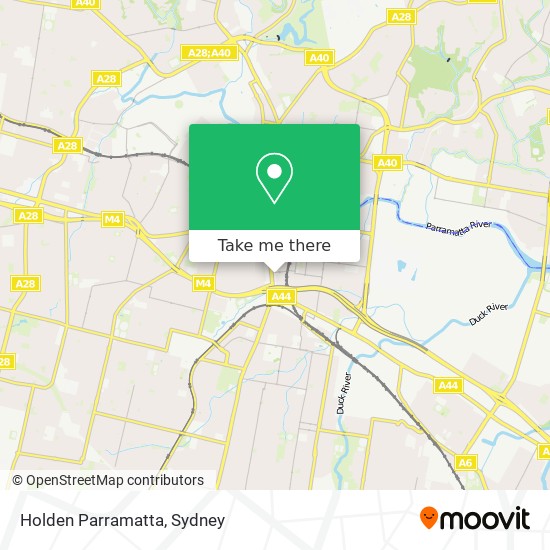 Holden Parramatta map