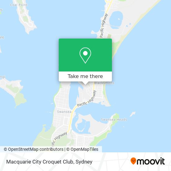 Macquarie City Croquet Club map