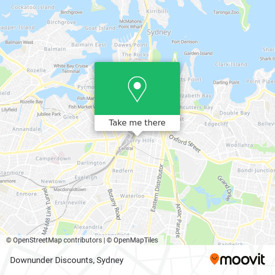Downunder Discounts map