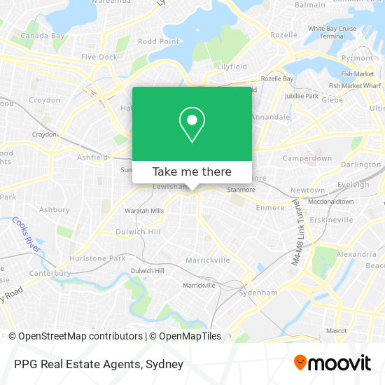 Mapa PPG Real Estate Agents