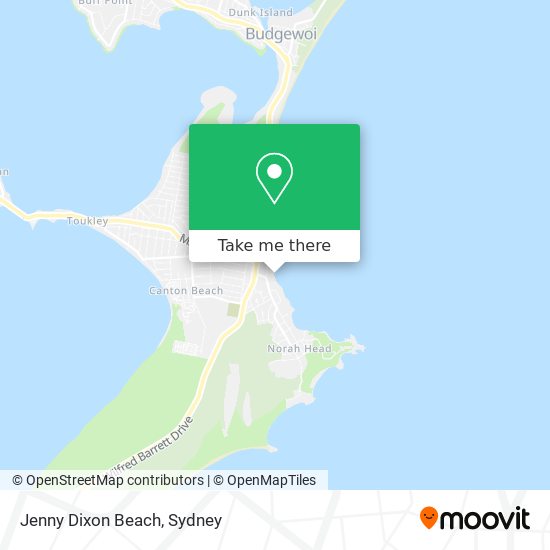 Jenny Dixon Beach map