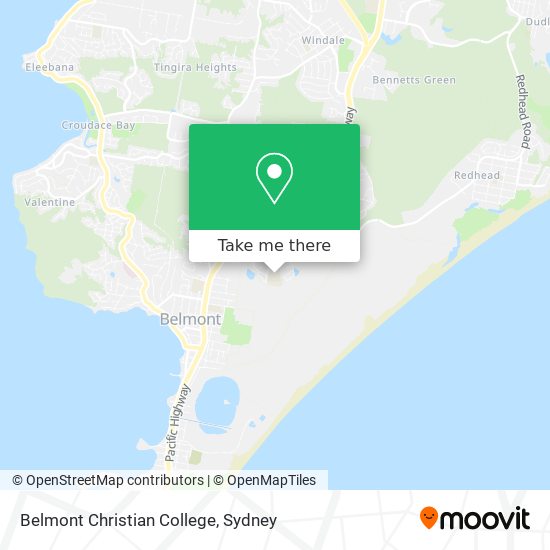 Mapa Belmont Christian College