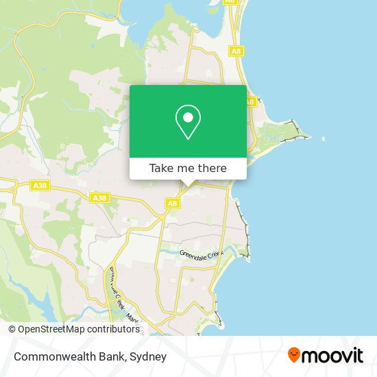 Mapa Commonwealth Bank