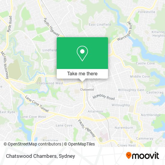 Mapa Chatswood Chambers