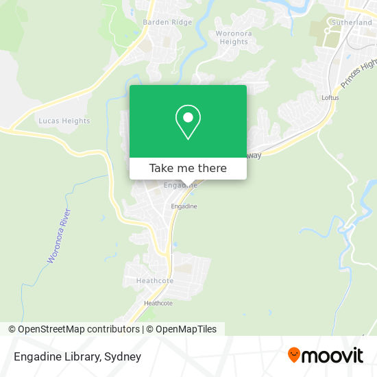 Engadine Library map