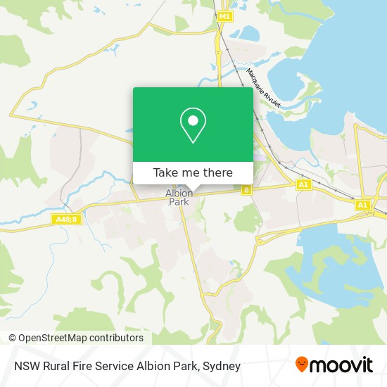 NSW Rural Fire Service Albion Park map