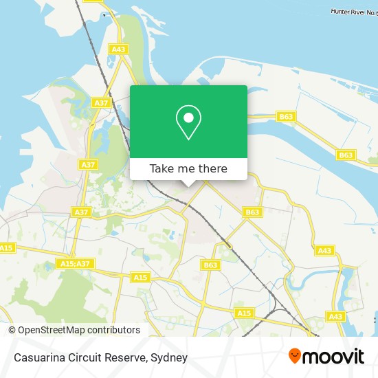 Mapa Casuarina Circuit Reserve