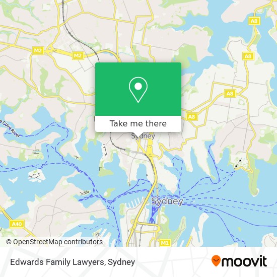 Edwards Family Lawyers map