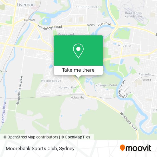 Moorebank Sports Club map