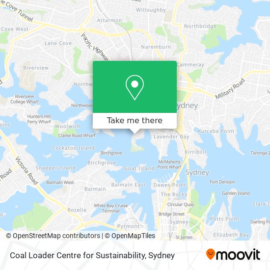 Coal Loader Centre for Sustainability map