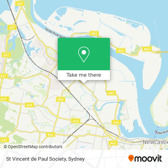 St Vincent de Paul Society map