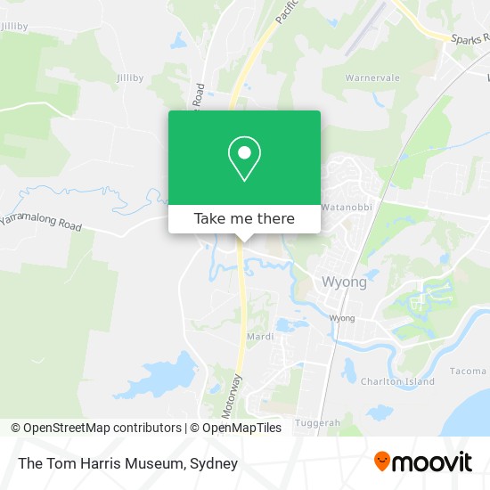 The Tom Harris Museum map