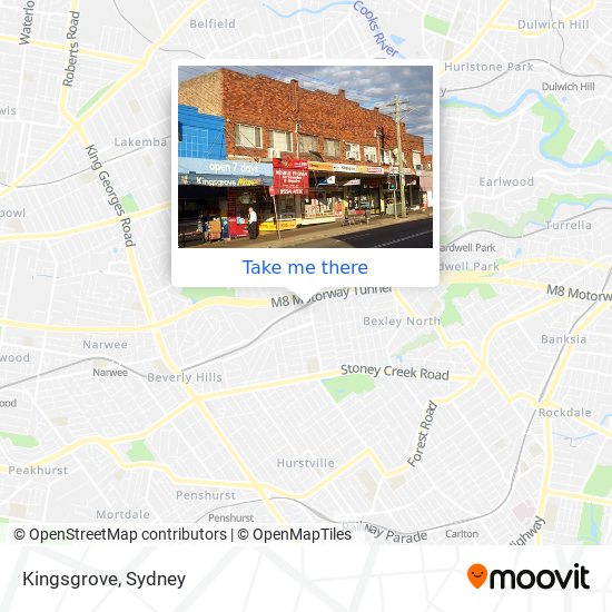 Kingsgrove map