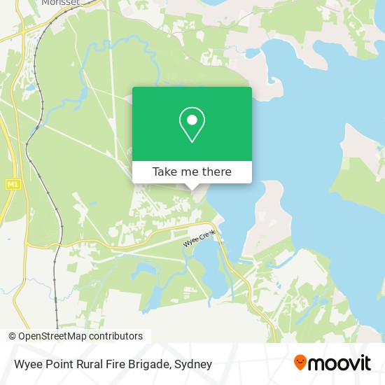 Wyee Point Rural Fire Brigade map