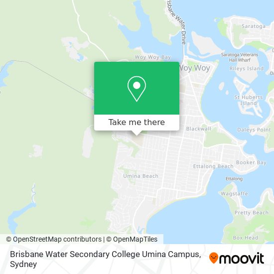 Brisbane Water Secondary College Umina Campus map