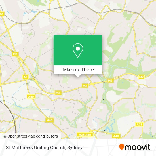 Mapa St Matthews Uniting Church