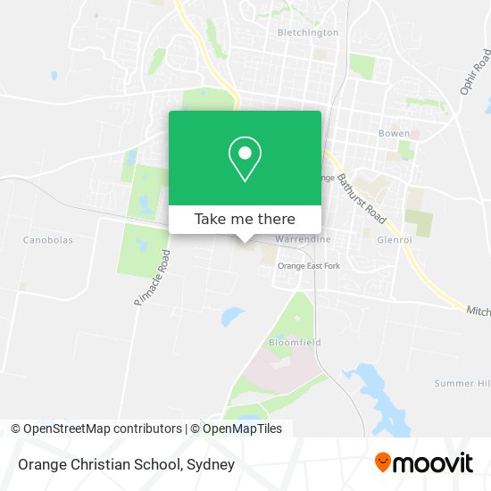 Orange Christian School map