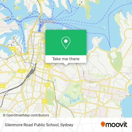 Mapa Glenmore Road Public School