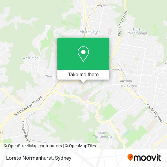 Mapa Loreto Normanhurst