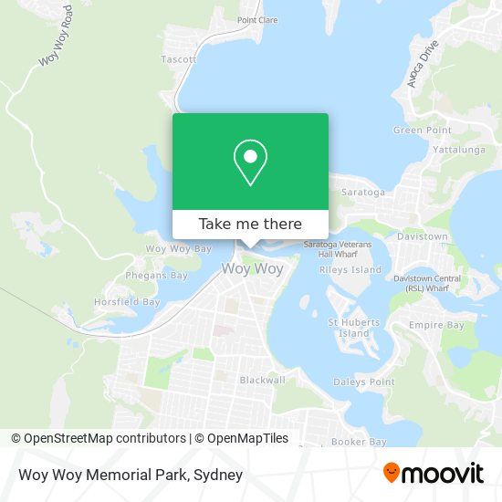 Mapa Woy Woy Memorial Park