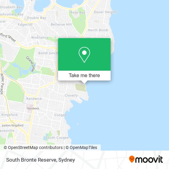 South Bronte Reserve map