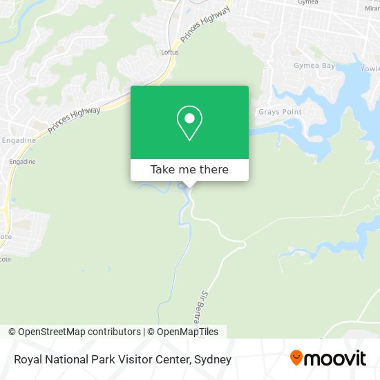 Royal National Park Visitor Center map