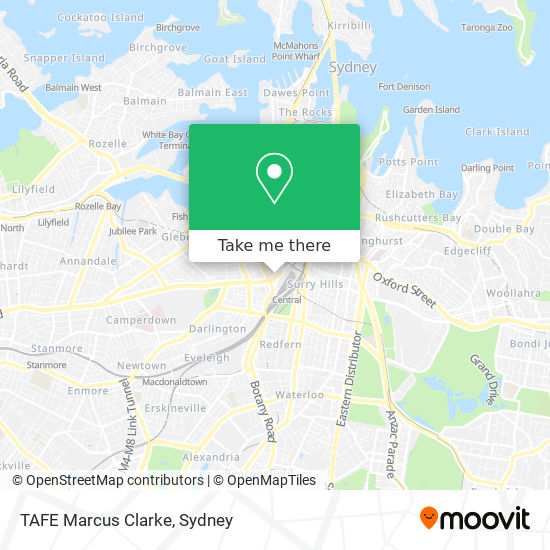 TAFE Marcus Clarke map