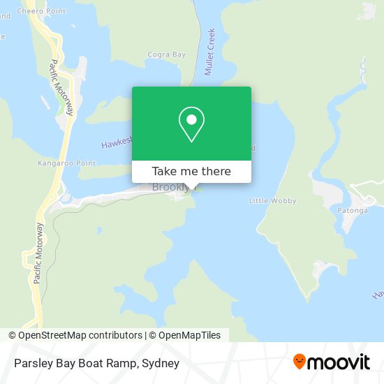 Parsley Bay Boat Ramp map