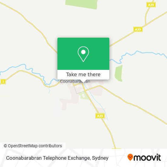 Mapa Coonabarabran Telephone Exchange