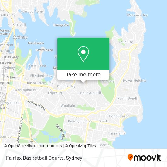 Fairfax Basketball Courts map