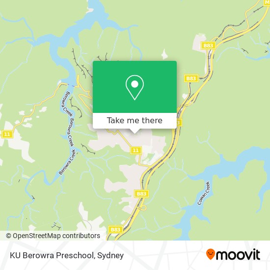 Mapa KU Berowra Preschool