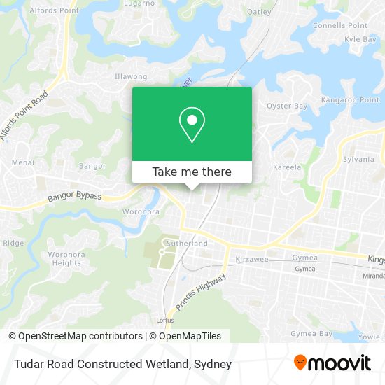 Tudar Road Constructed Wetland map