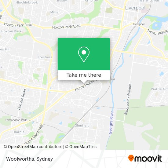 Mapa Woolworths