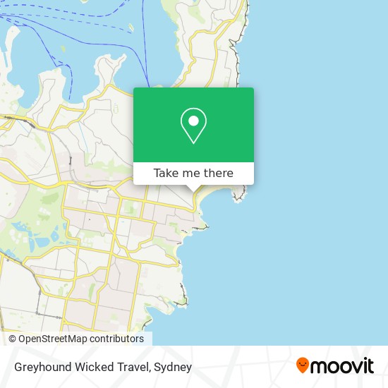 Mapa Greyhound Wicked Travel