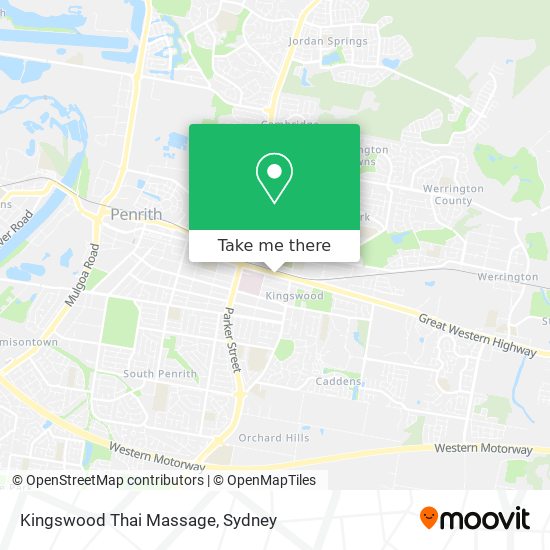 Kingswood Thai Massage map