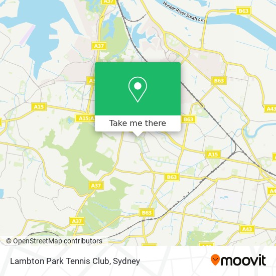 Lambton Park Tennis Club map